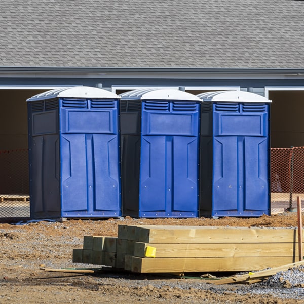 what is the expected delivery and pickup timeframe for the porta potties in Sheridan Michigan